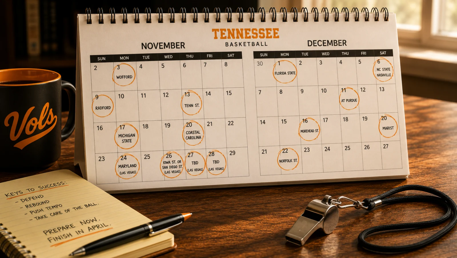 vol mens non conf schedule 2026